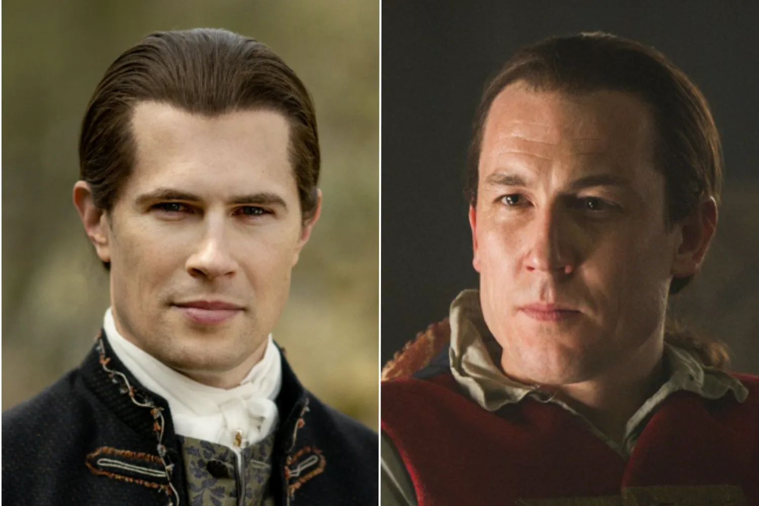 David Berry as Lord John Grey and Tobias Menzies as Black Jack Randall. 