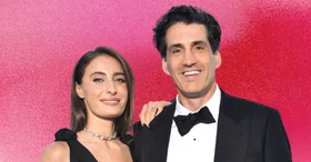 rebecca harding and andy lee posing for a photo and smiling