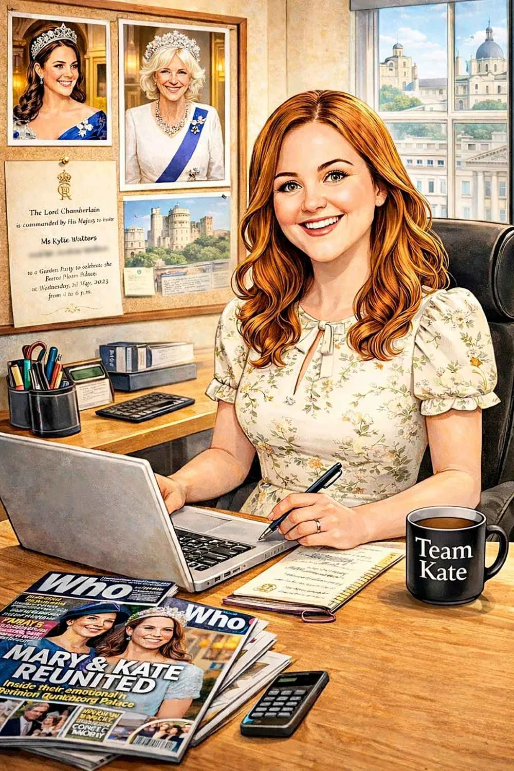 AI caricature of Kylie Walters 