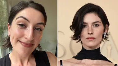 WHO's Digital Editor Sophie Coghill tries Gracie Abrams's 'halo lip' look from the Oscars.