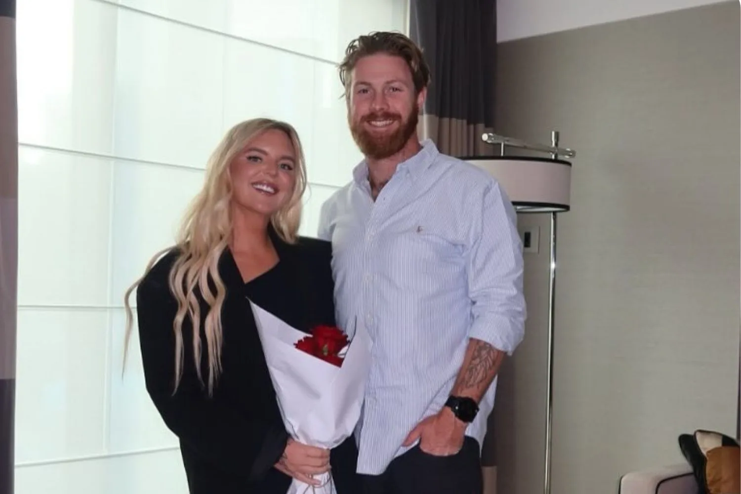 Tones and I with husband Jimmy Bedford on their second wedding anniversary