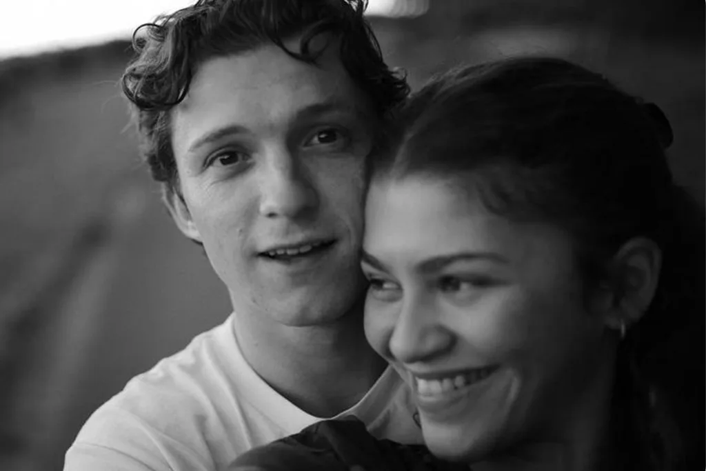 Tom Holland hugs Zendaya
