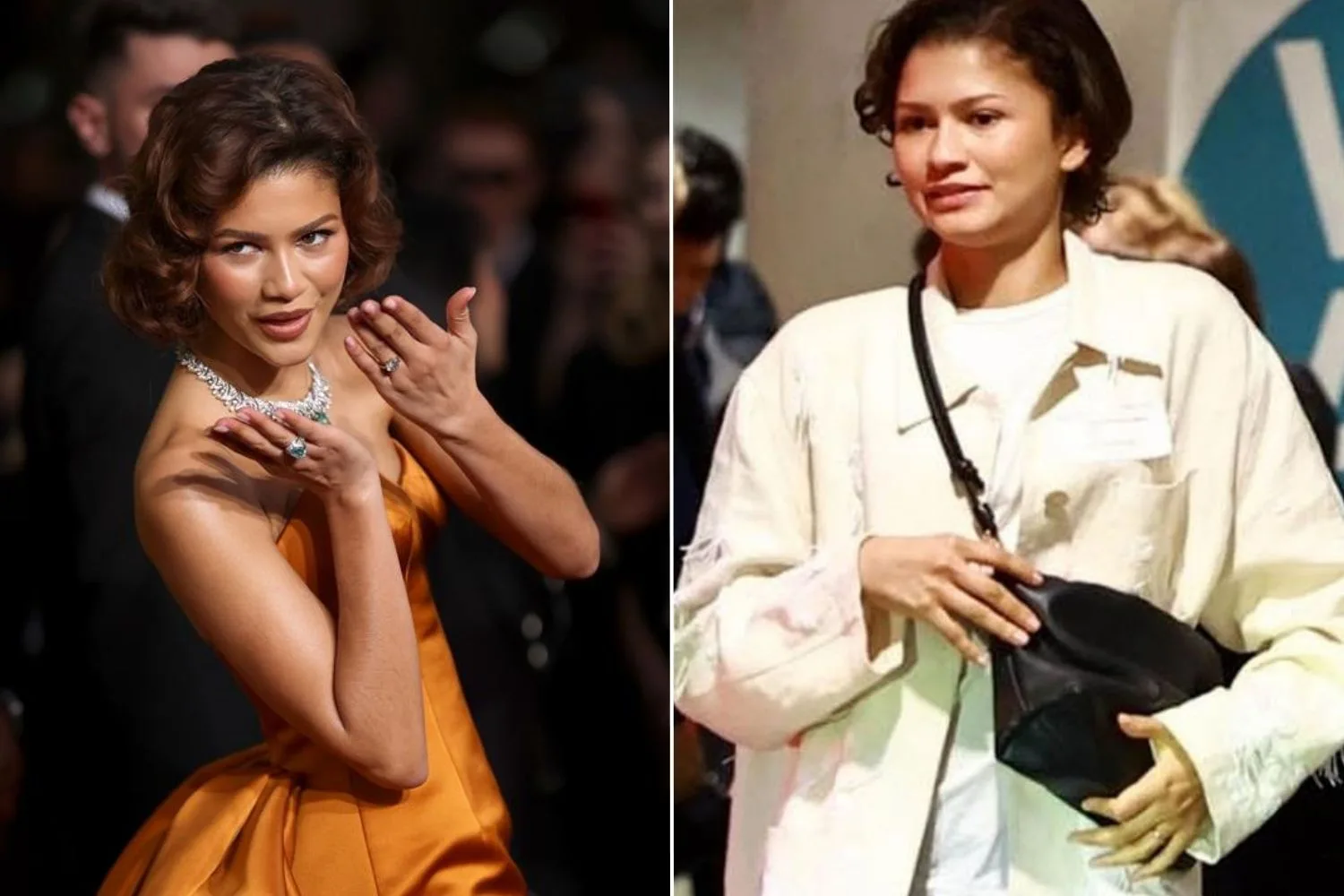 Zendaya spotted with engagement ring and wedding band