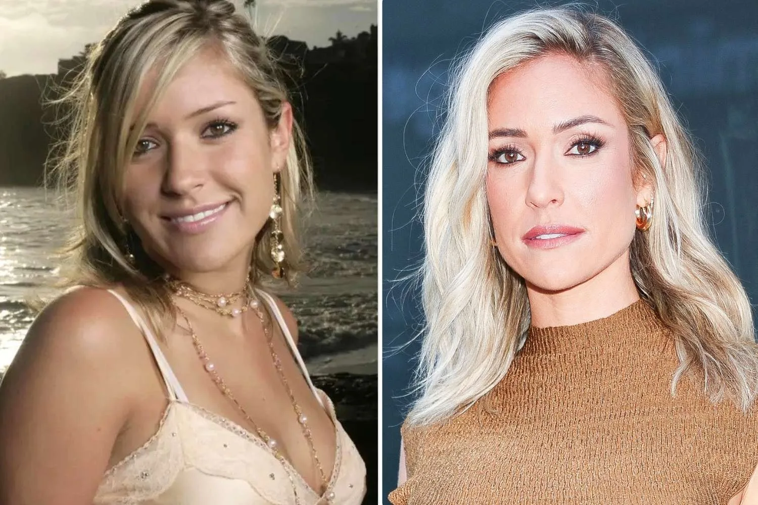 Kristin Cavalarri on Laguna Beach, then and now. 