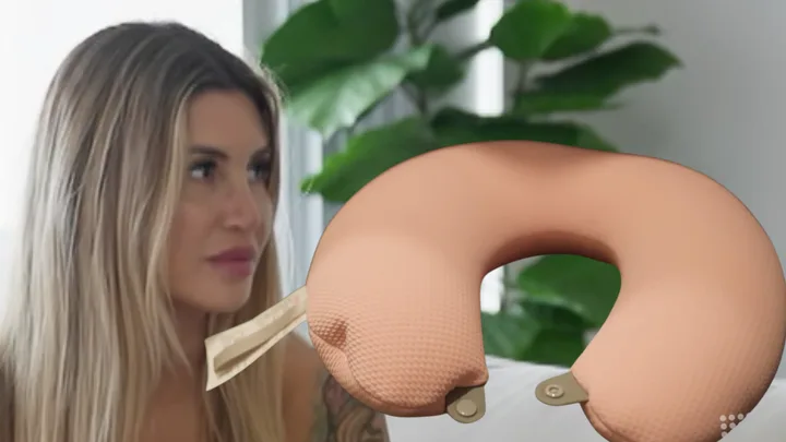 MAFS Gia and the pink pillow.