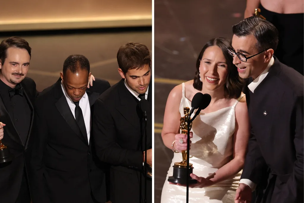 The Singers and Two People Exchanging Saliva both won the Oscar for Best Live Action Short Film. Credit: Getty.