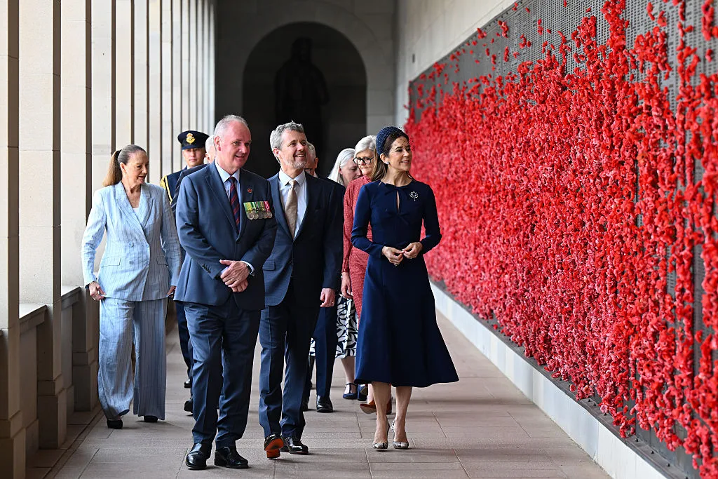 Fred and Mary at the War memorial 