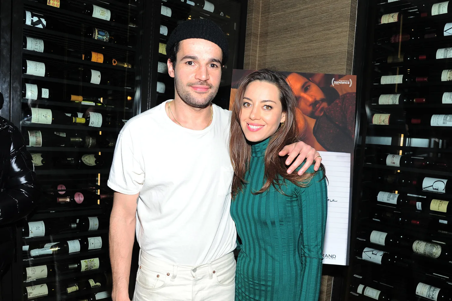 Aubrey Plaza and Chris Abbott have worked together on Off-Broadway projects in the past. Credit: Getty.