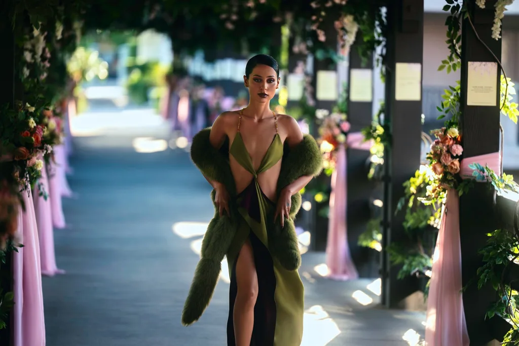 Maddy at Cassie and Nate's wedding in Euphoria season three, episode three. Credit: HBO Max.