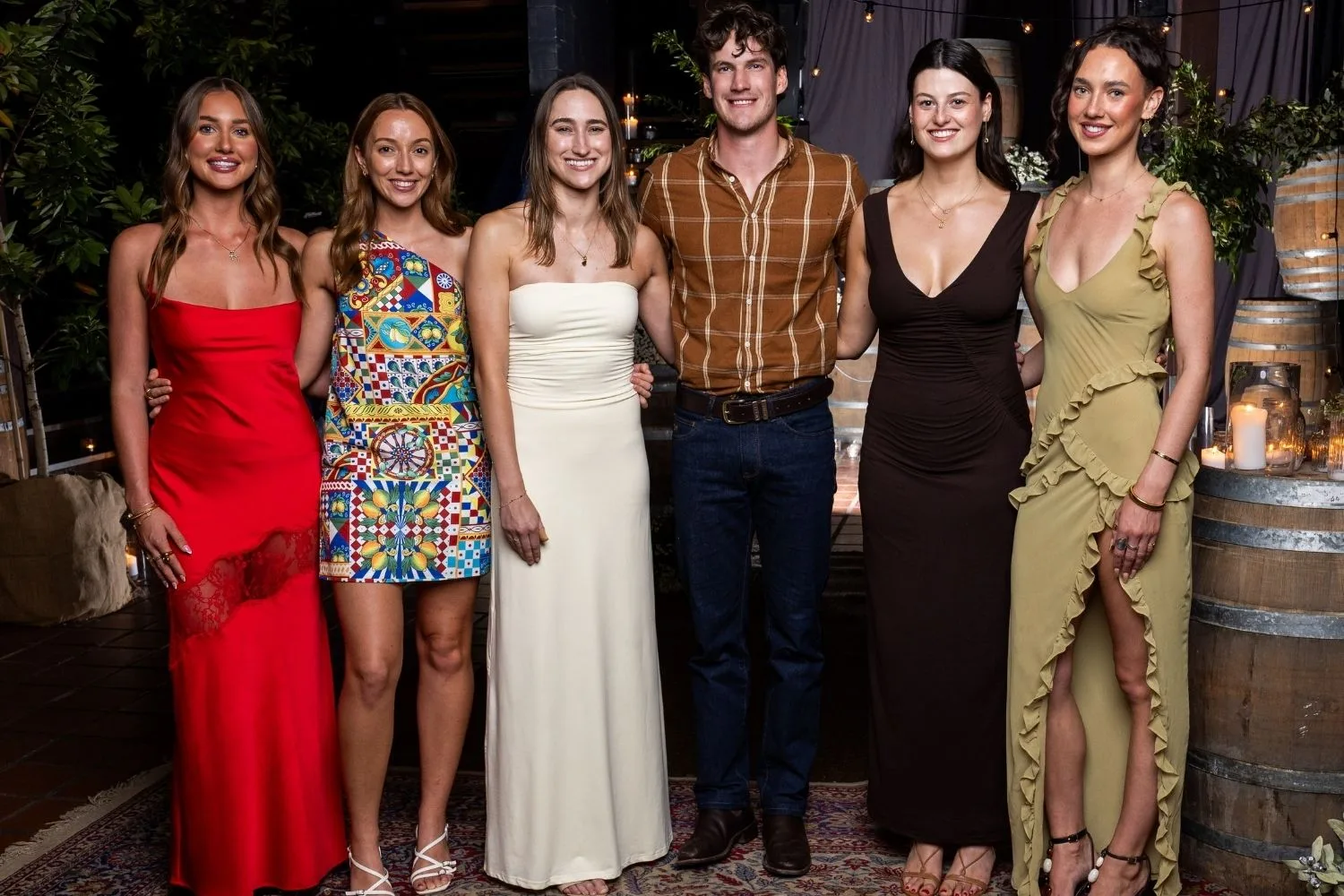 Farmer Zac and his finale five ladies on Farmer Wants a Wife.