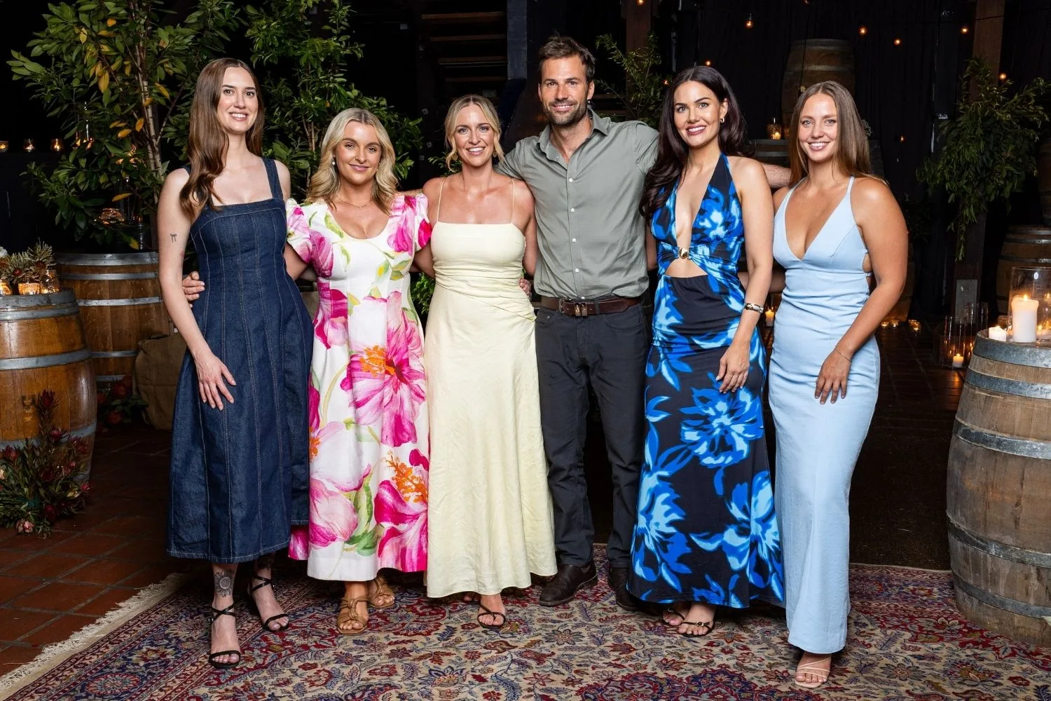Farmer Jarrad and his five ladies on Farmer Wants A Wife