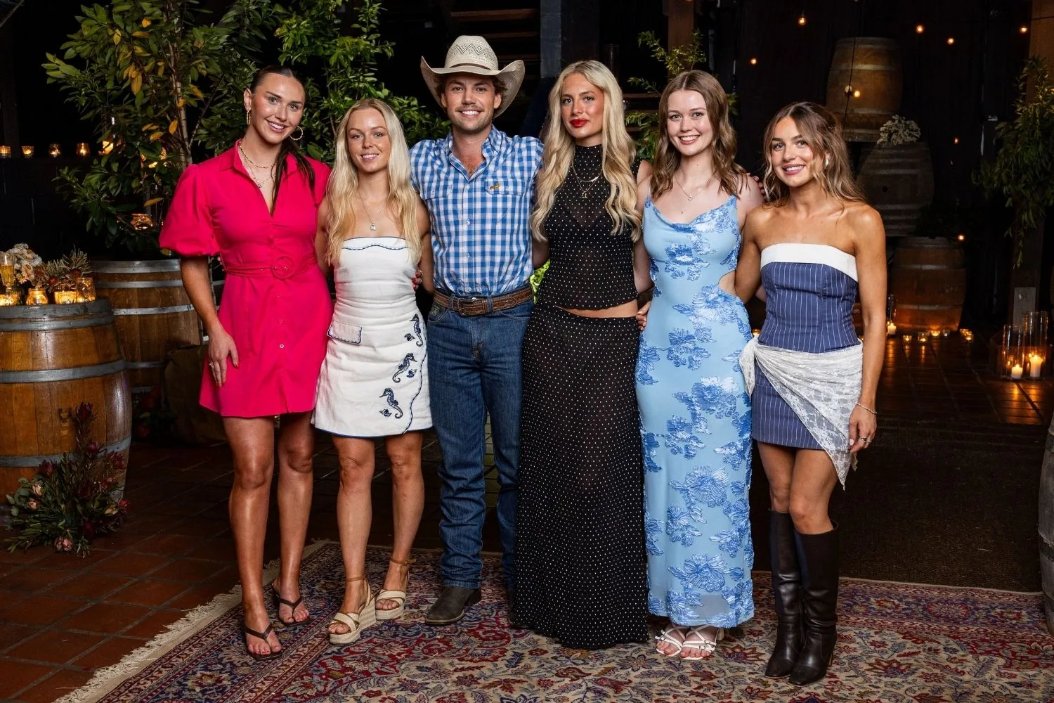 Farmer Dylan and his five ladies