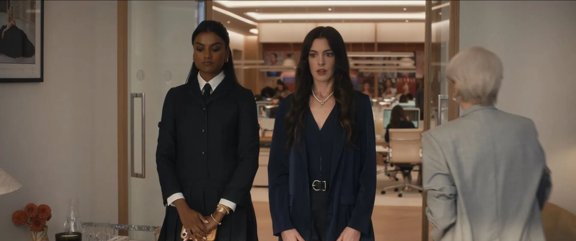 anne hathaway and simone ashley in devil wears prada 2