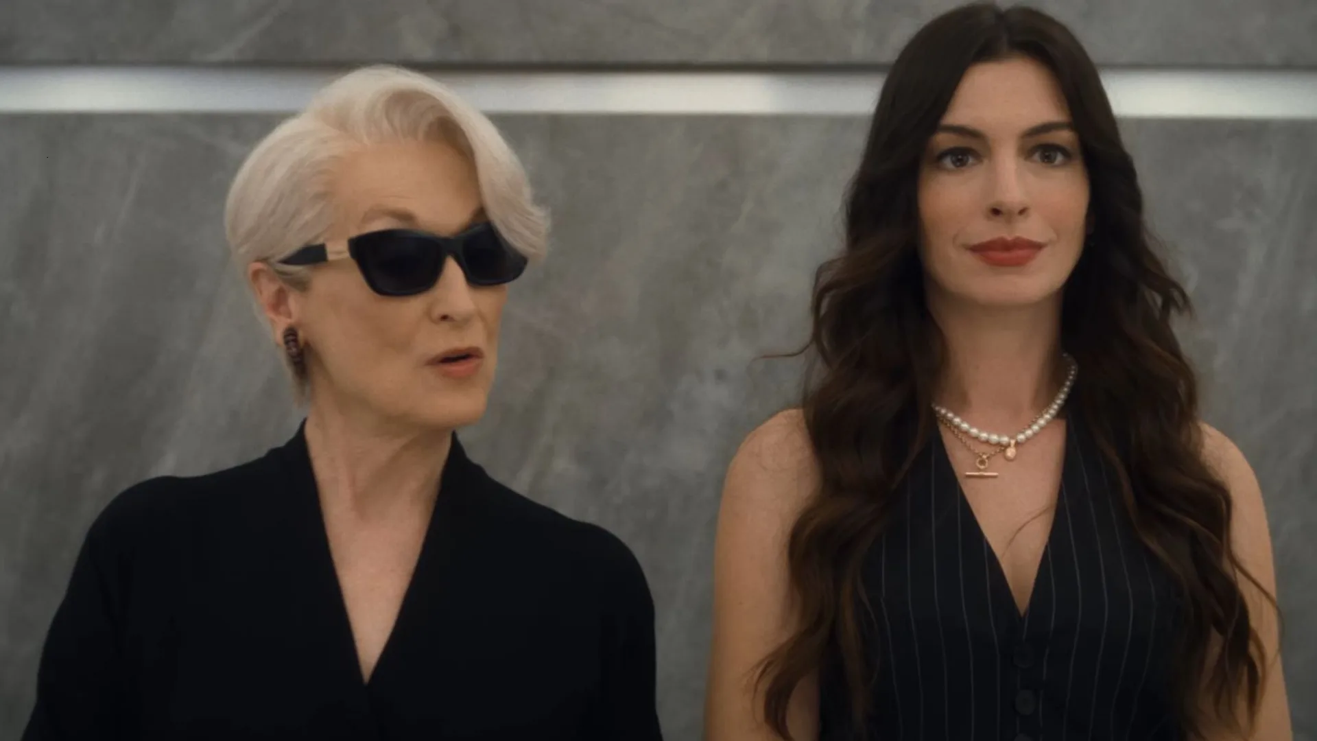 Meryl Streep and Anne Hathaway in The Devil Wears Prada 2.