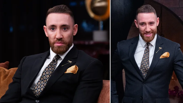 MAFS Danny on the couch.