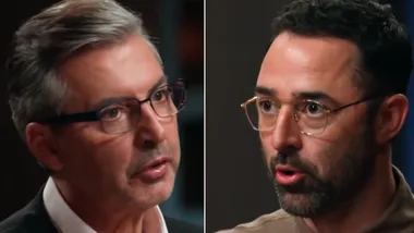 MasterChef judges Jean-Christophe (left) and Andy Allen (right).