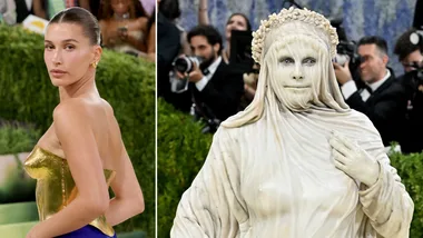 Hailey Bieber and Heidi Klum at the 2026 Met Gala.