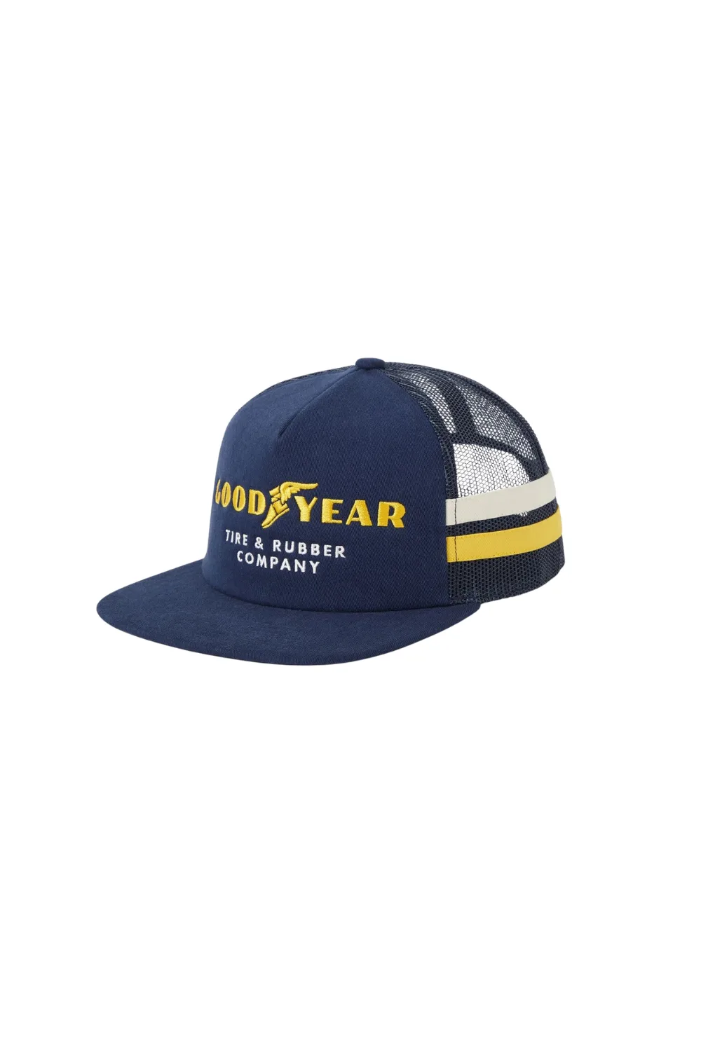 Truckercore: Blue cap with the Goodyear Tyre logo on it