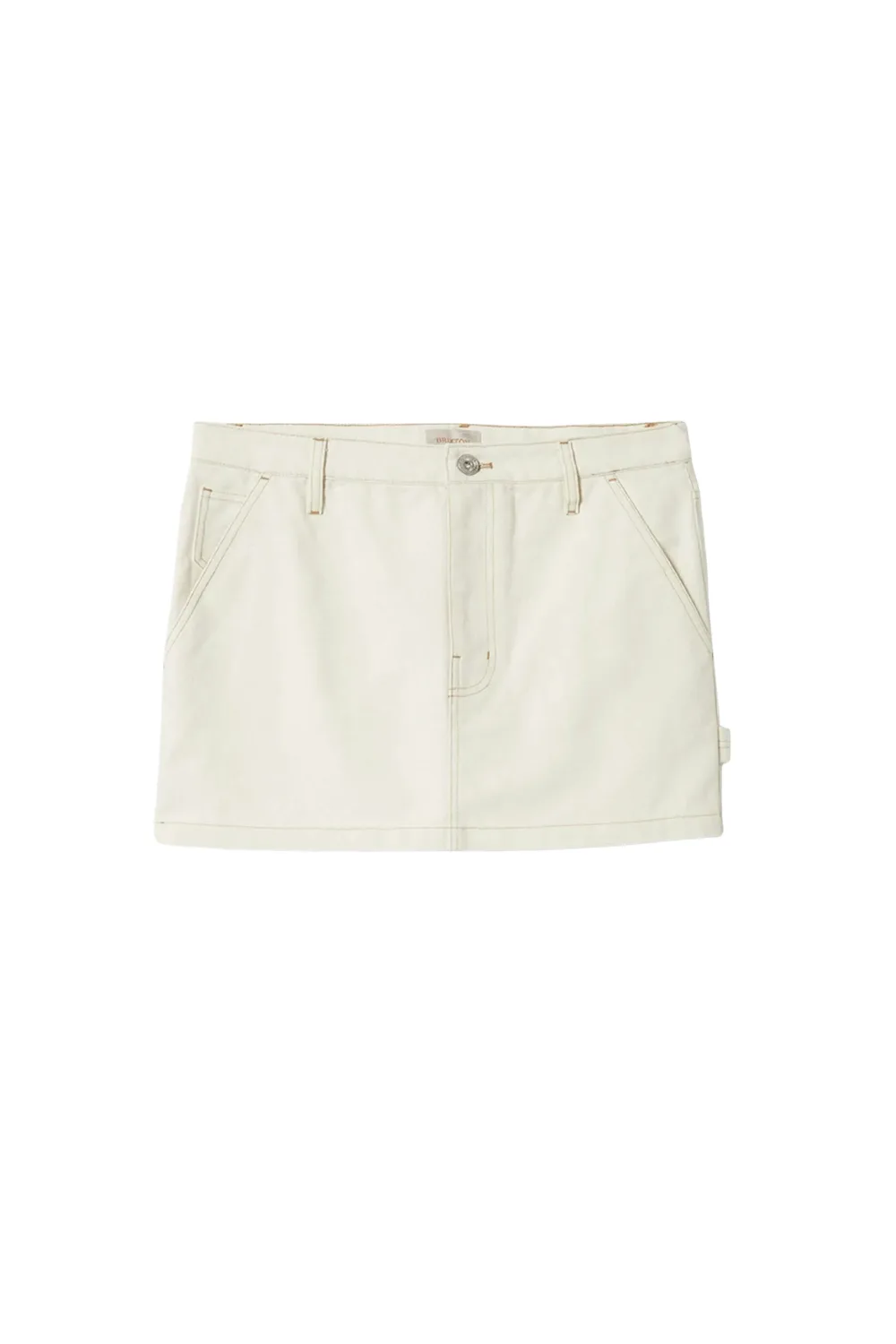 White mini skirt