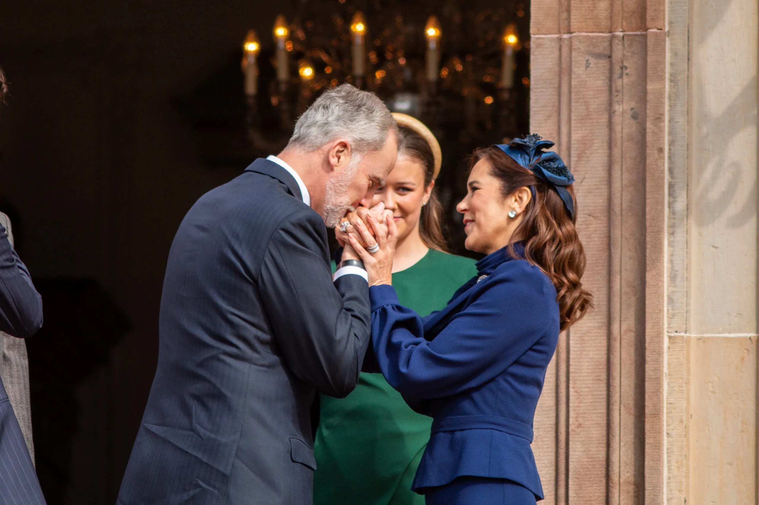 King Felipe with Mary