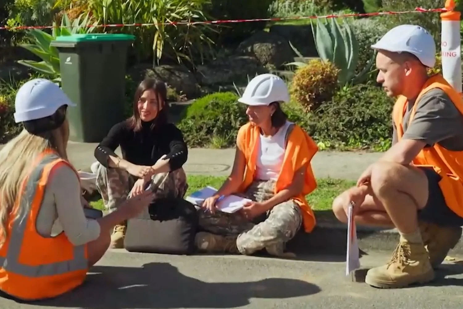 Emma and Michelle and Nathan and Julia argue over copying allegations