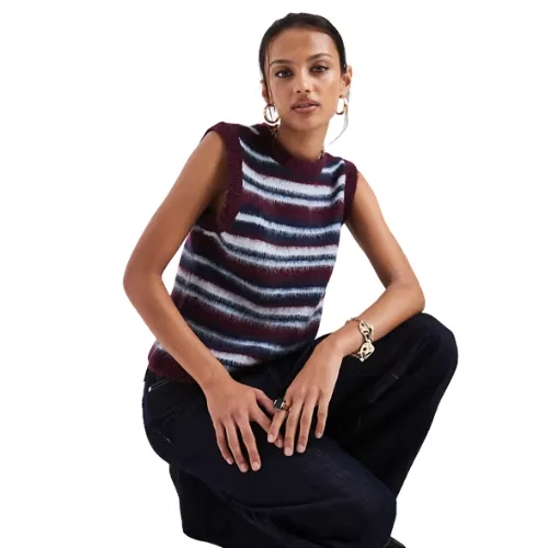 Knitted Boxy Fit Tank Top
