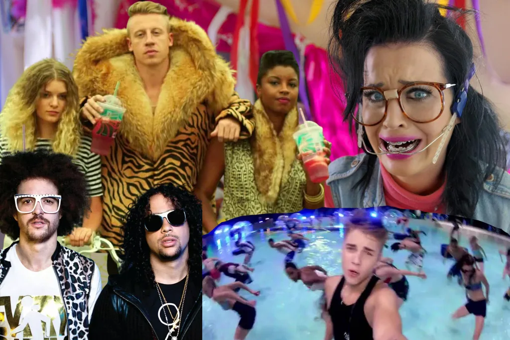Katy Perry, Macklemore, LMFAO, Justin Bieber