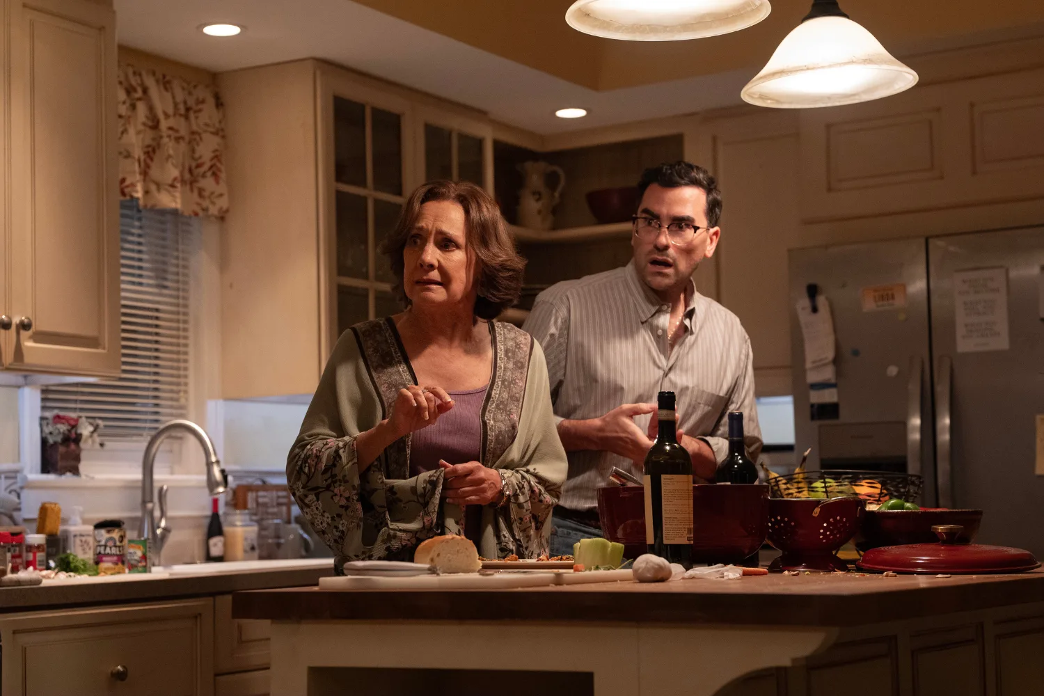 Laurie Metcalf stars in Big Mistakes with Dan Levy. Credit: Netflix