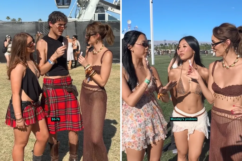 Former MAFS bride Tahnee Cook spoke to festival-goers at Coachella. Credit: Supplied