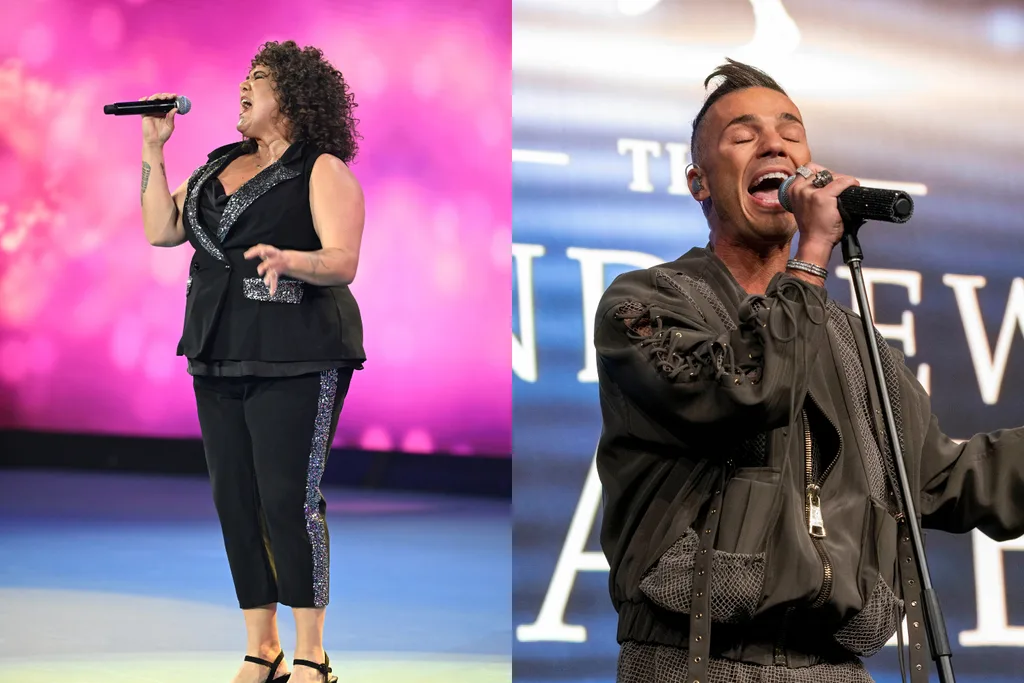 Casey Donovan and Anthony Callea