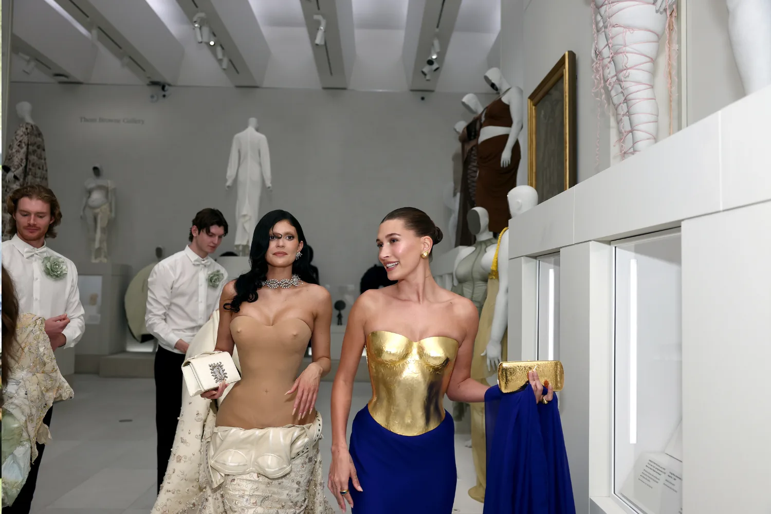 Kylie Jenner and Hailey Bieber inside the Met Gala.