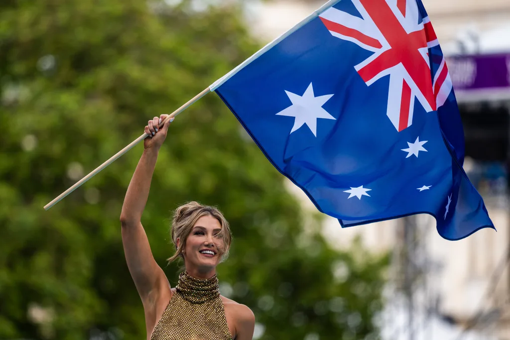 Delta Goodrem is representing Australia in the 2026 Eurovision Song Contest. Credit: Getty.