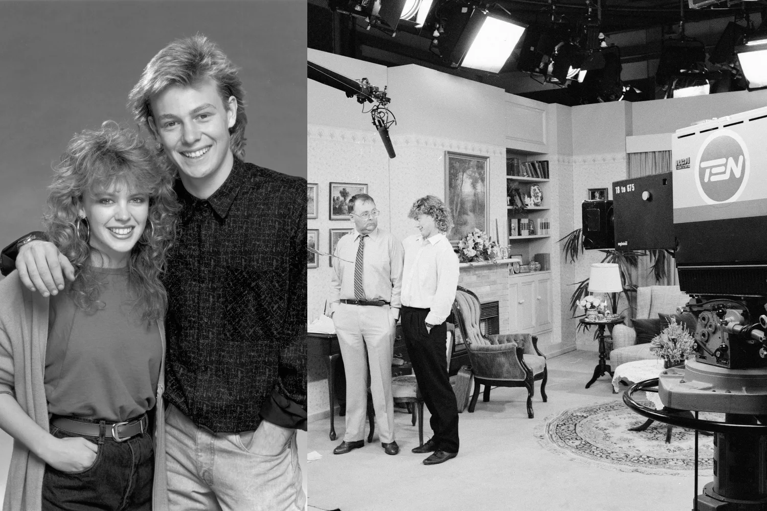 Kylie Minogue and Jason Donovan were on Neighbours in the 80s. Credit: Getty.