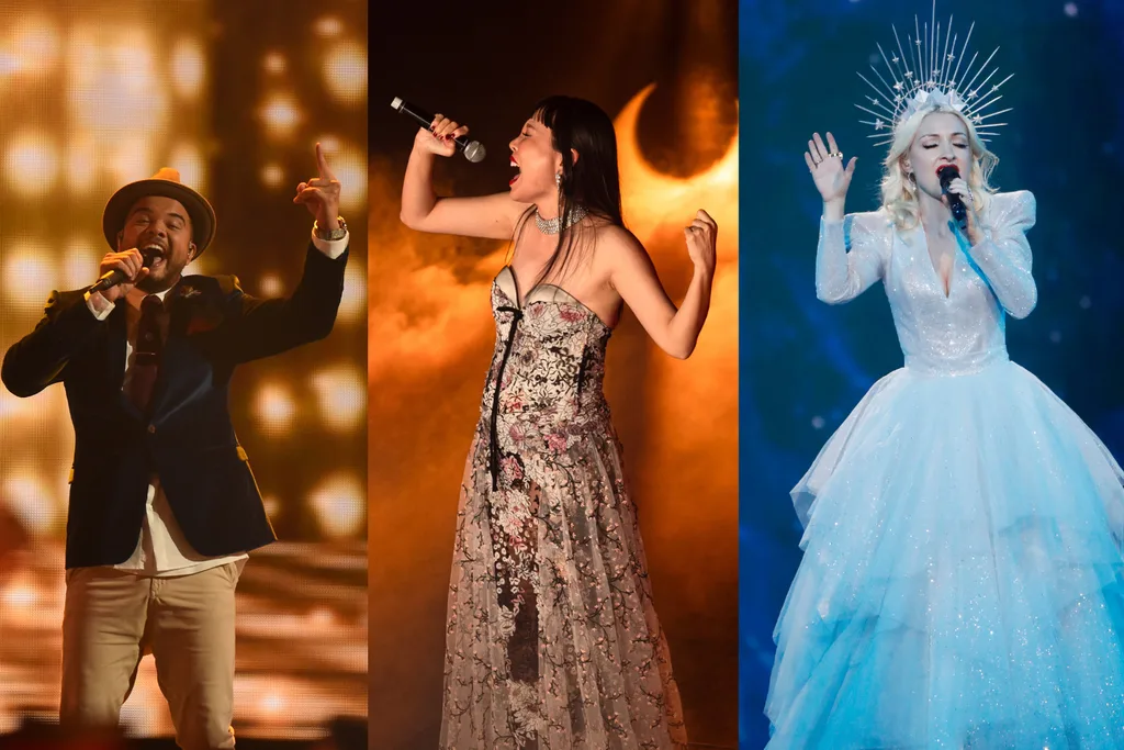 Guy Sebastian, Dami Im, and Kate Miller-Heidke placed Australia in the Top 10 in previous years. Credit: Getty.