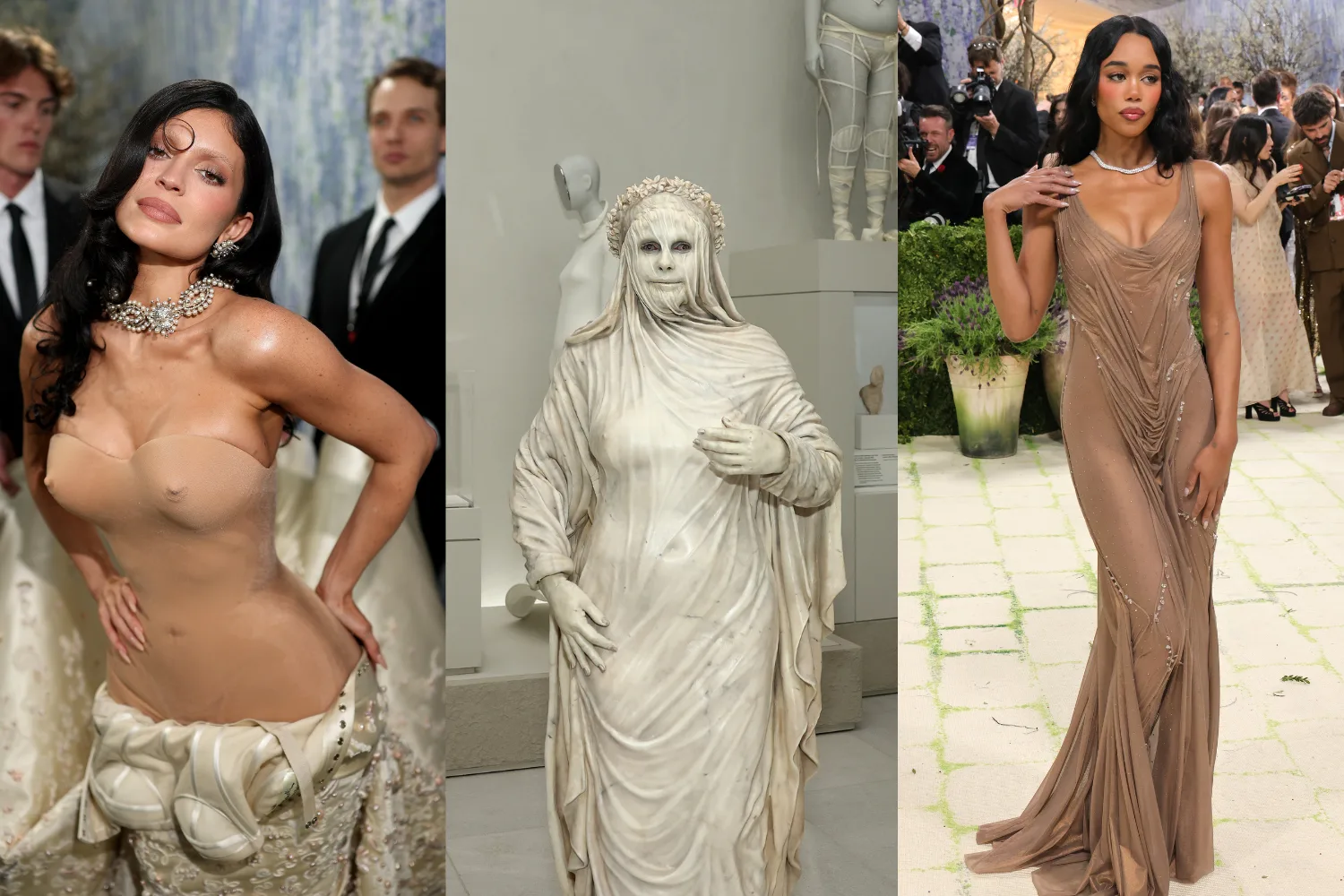 Sculptured bodies were reimagined to new heights at the 2026 Met Gala. Credit: Getty.