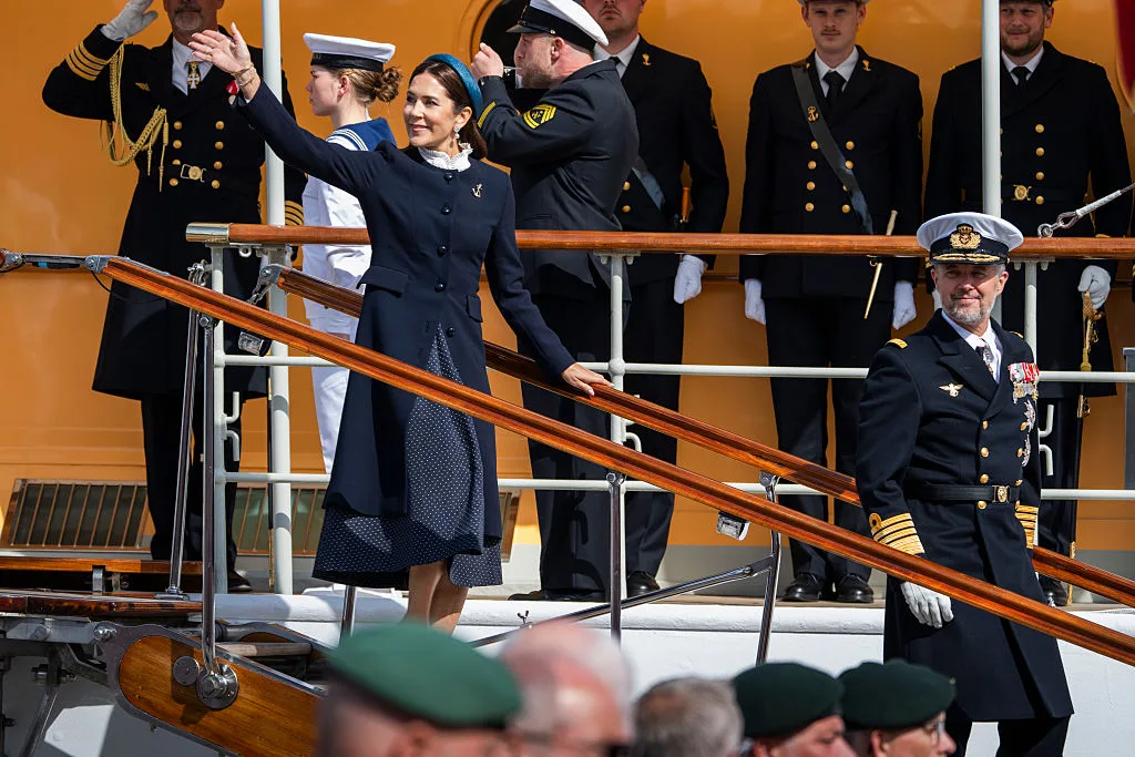 Fred and Mary on the royal yacht 