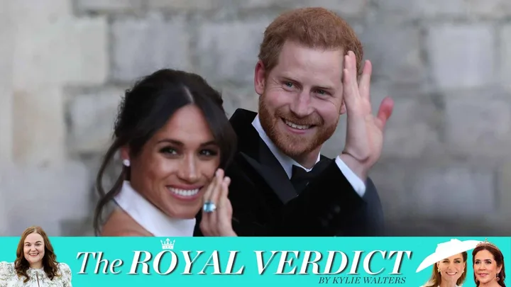 Harry and Meghan on their wedding day