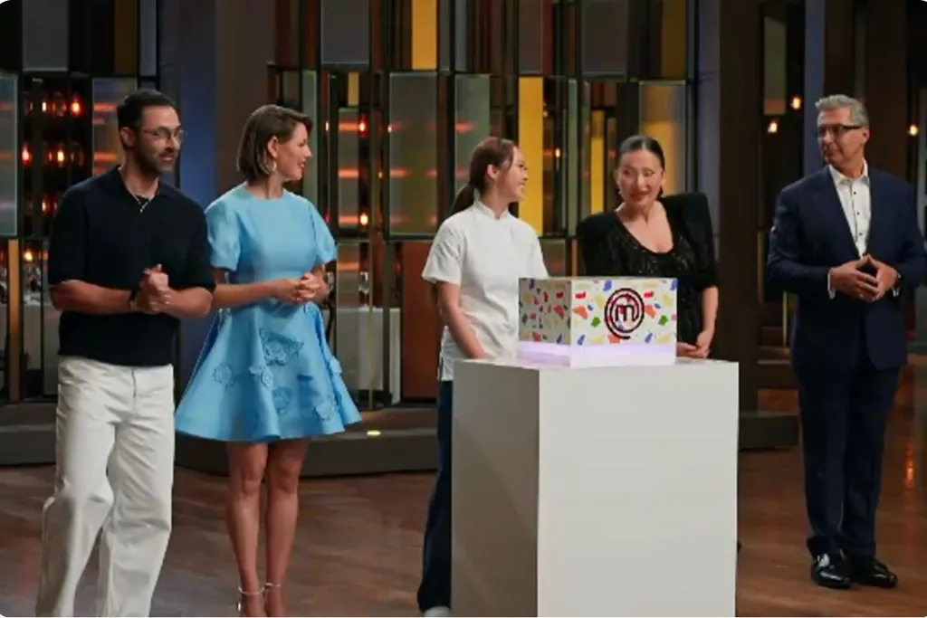 Catherine Zhang on MasterChef Australia with the other judges