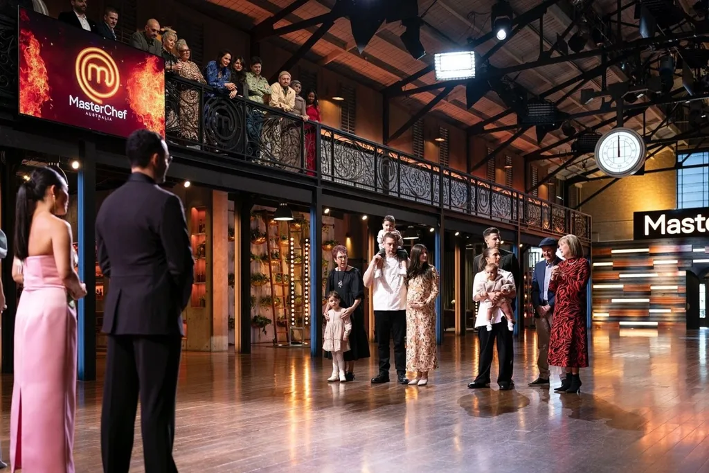 Contestants in the gantry during MasterChef 2025 finale