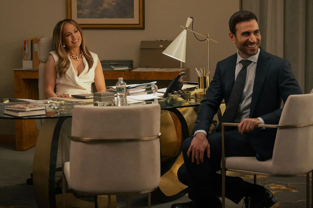 Jennifer Lopez and Brett Goldstein.