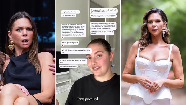 Owner of dress hire company RESRVD responds to Bec's emotional plea following $30,000 fashion scandal. Credit: IG/resrvdhire