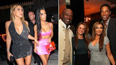 Famous 90s celebrities Kim Kardashian Larsa Pippen
