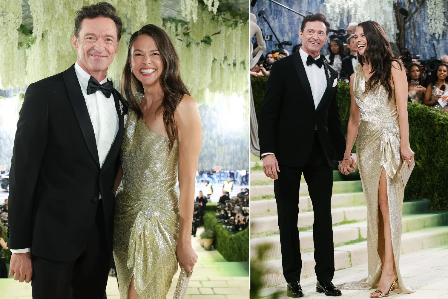 Sutton Foster and Hugh Jacman at the 2026 Met Gala.