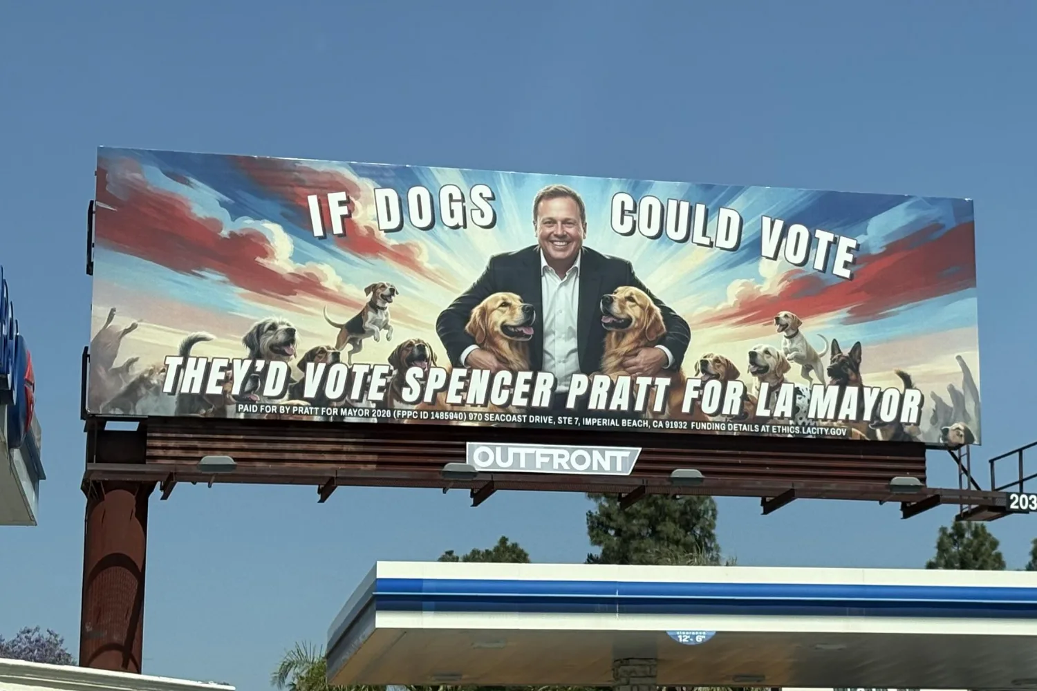 One of Spencer Pratt's billboards in LA. 