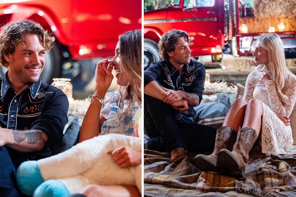 Farmer Dylan and Ally and Scarlett