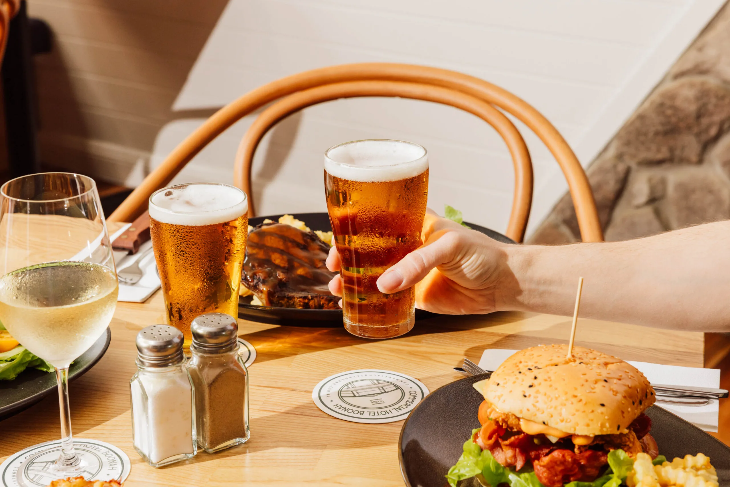 beer and food