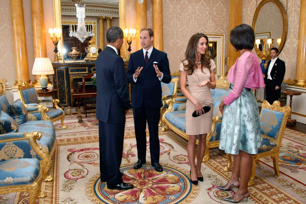 William, Kate , Obamas
