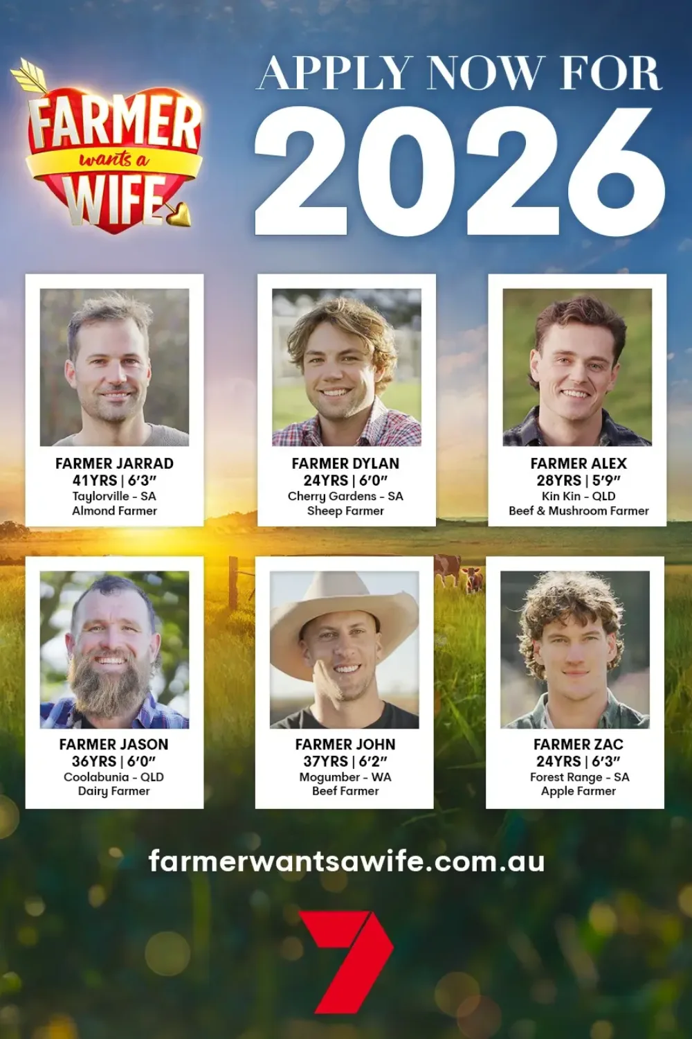 Farmer Wants A Wife 2026 bios