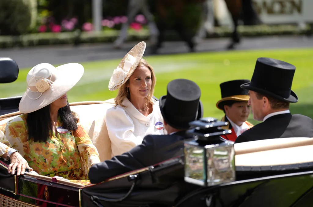 Harriet in the carriage at Ascot