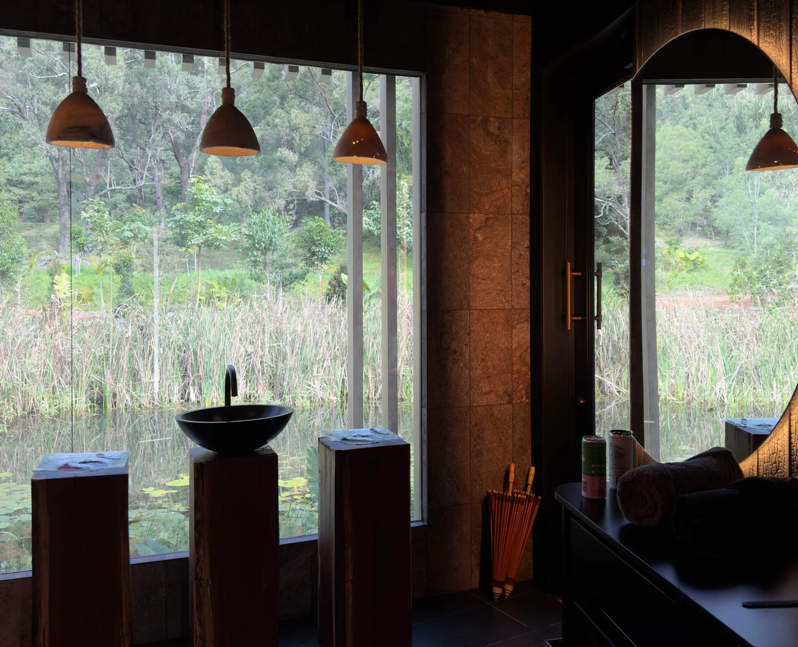 a secluded spa suite